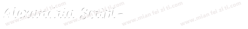Alexandria Script字体转换